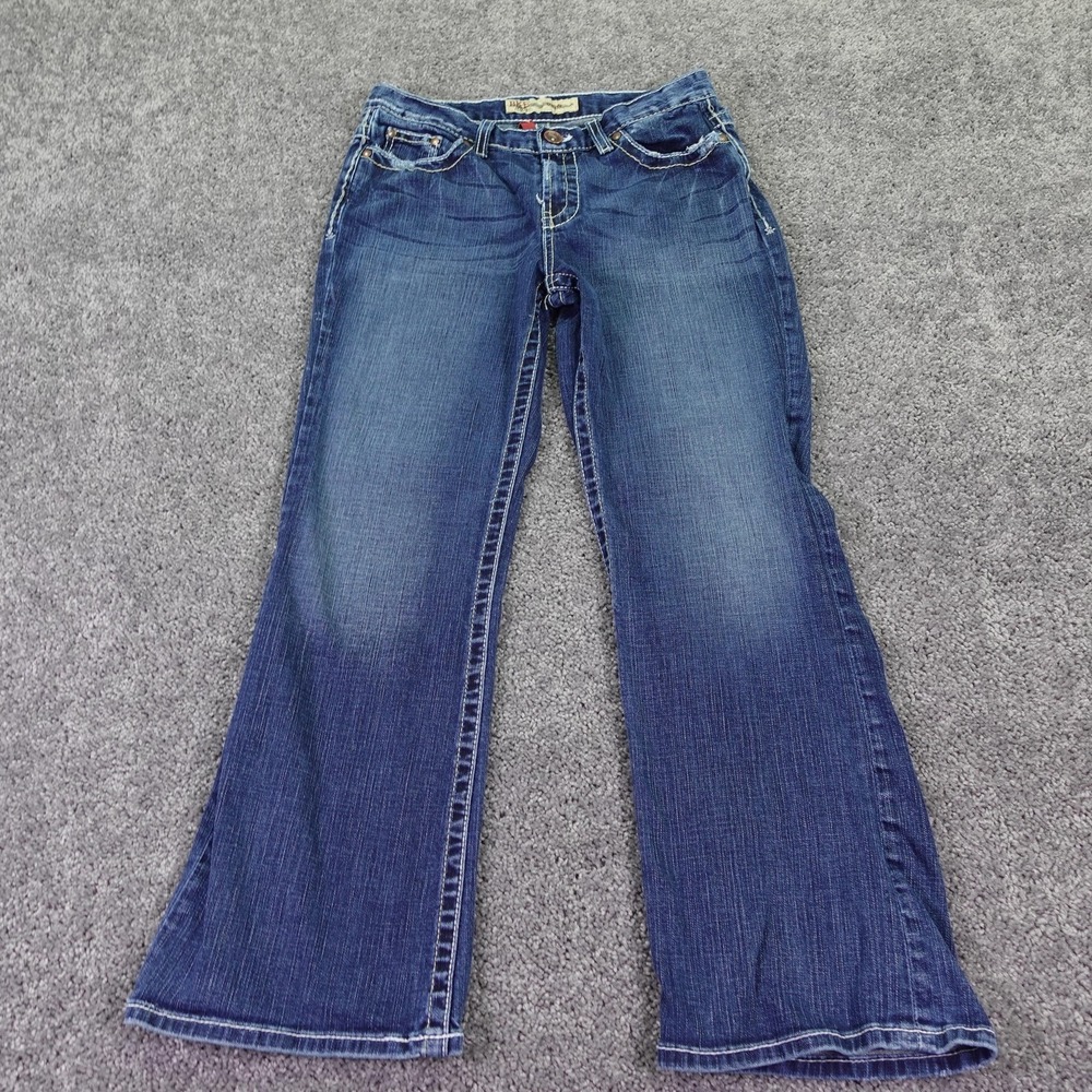 BKE Jeans Womens 29x31.5 Blue Drew Relaxed Bootcut Stretch Medium Wash Denim